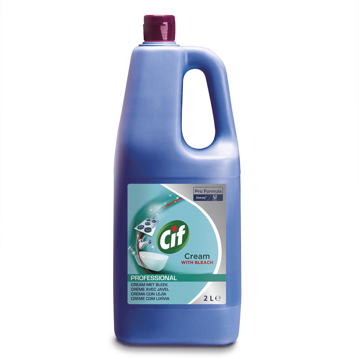 Cif schuurcrème, met bleekwater, flacon van 2 liter afbeelding