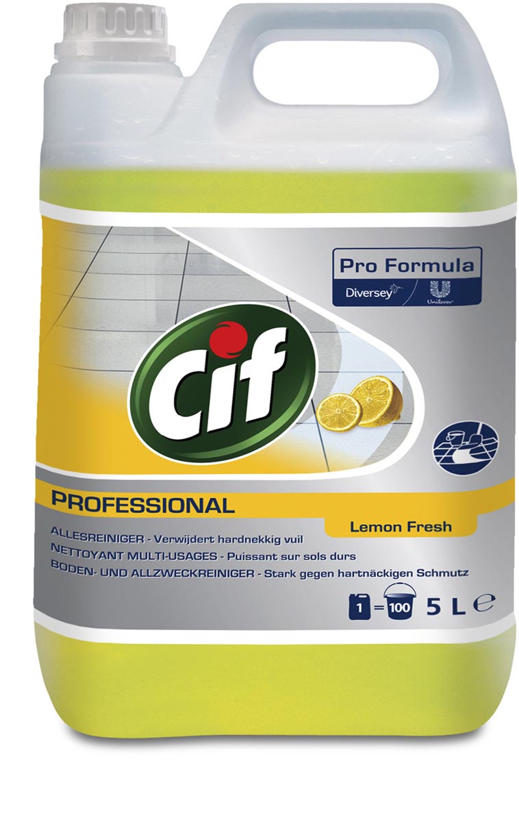 Cif allesreiniger citroenfris, fles van 5 liter afbeelding