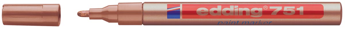 Edding glanslakmarker e-751 CR koper