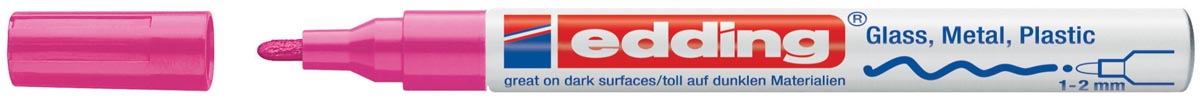 Edding paintmarker e-751 Professional roze Edding paintmarker e-751 Professional roze
