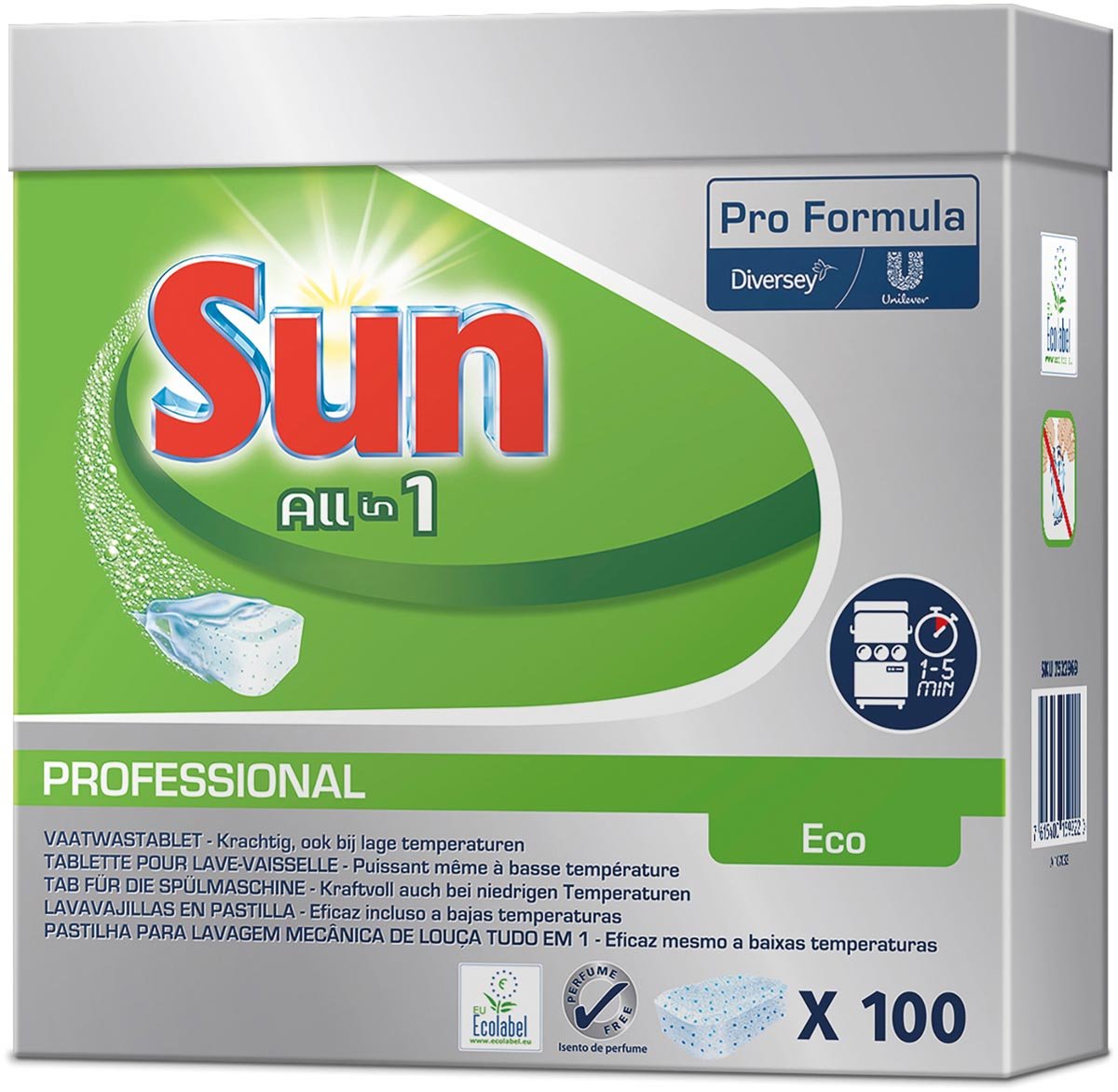 Sun vaatwastabletten All In 1 Eco, pak van 100 stuks Sun vaatwastabletten All In 1 Eco, pak van 100 stuks