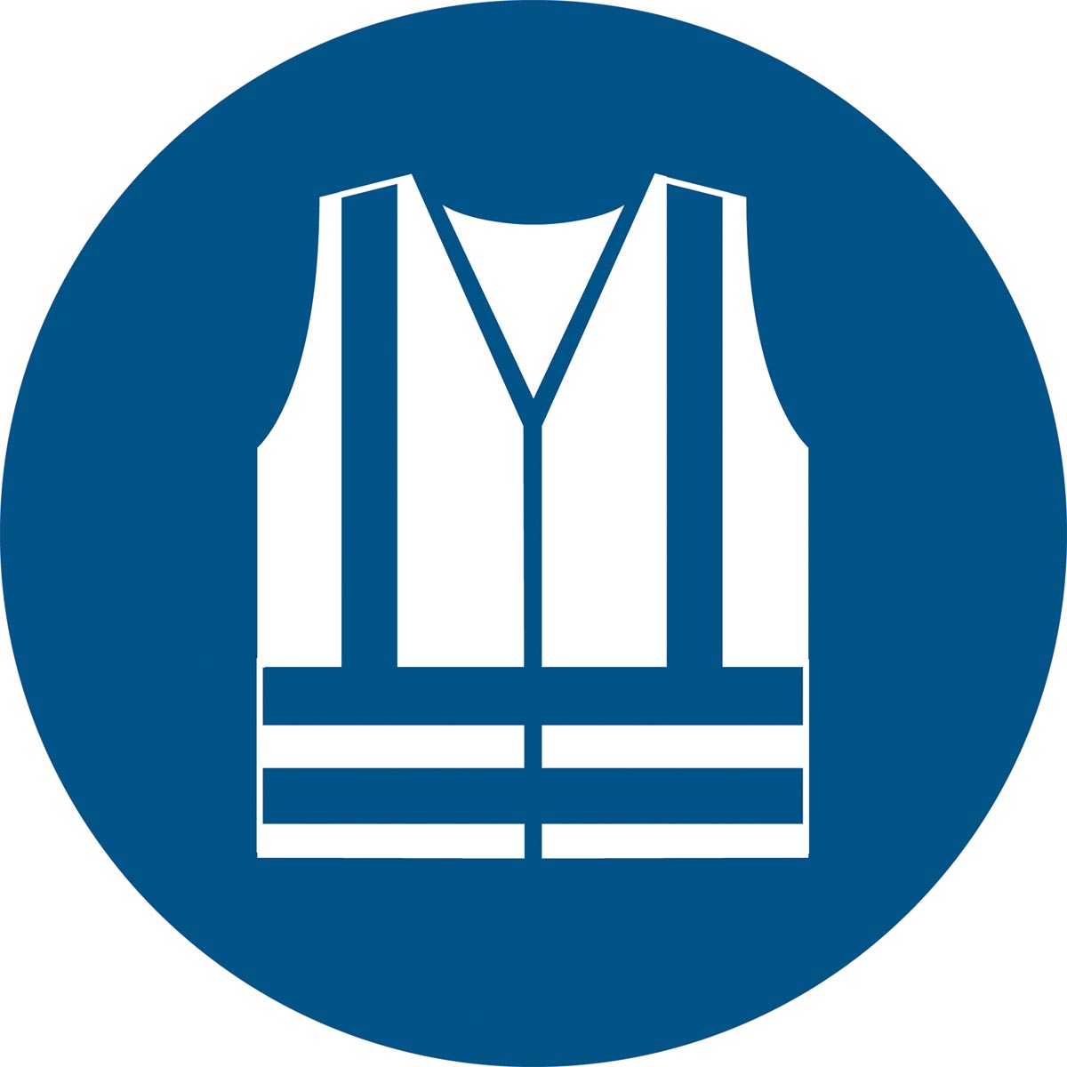 Tarifold gebodsbord uit PP, veiligheidsvest verplicht, diameter 20 cm
