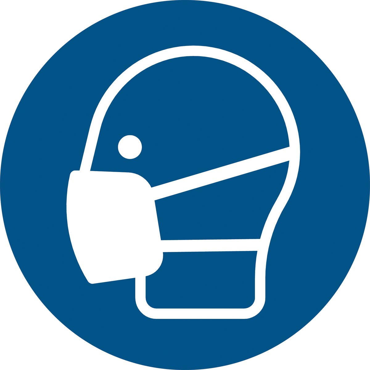 Tarifold gebodsbord uit PP, mondkapje verplicht, diameter 20 cm