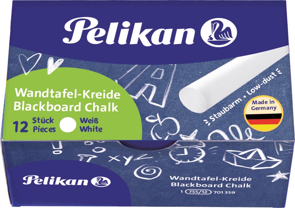 Pelikan schoolbordkrijt wit afbeelding