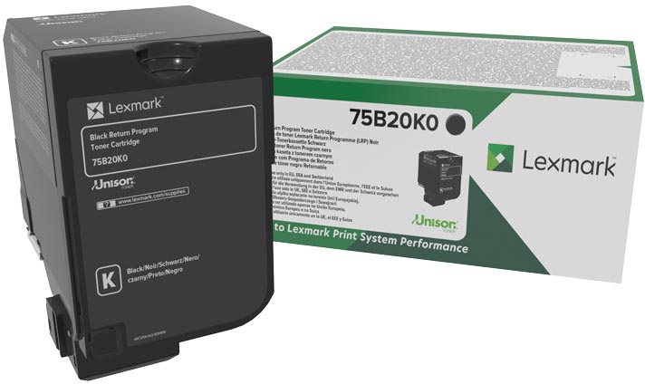Lexmark toner zwart, 13.000 pagina's - OEM 75B20K0
