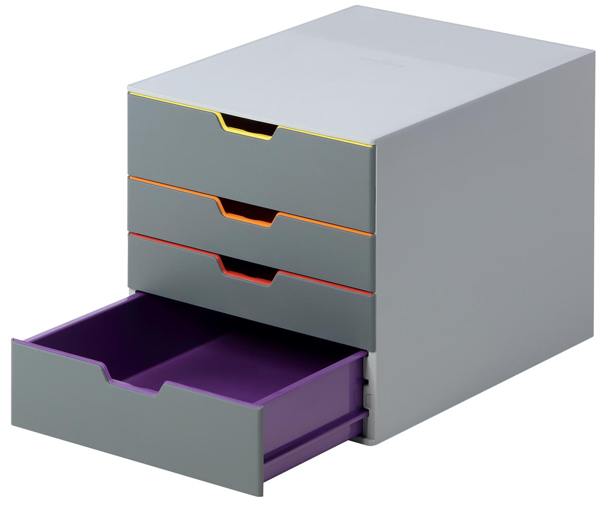 Durable ladenblok Varicolor, 4 lades