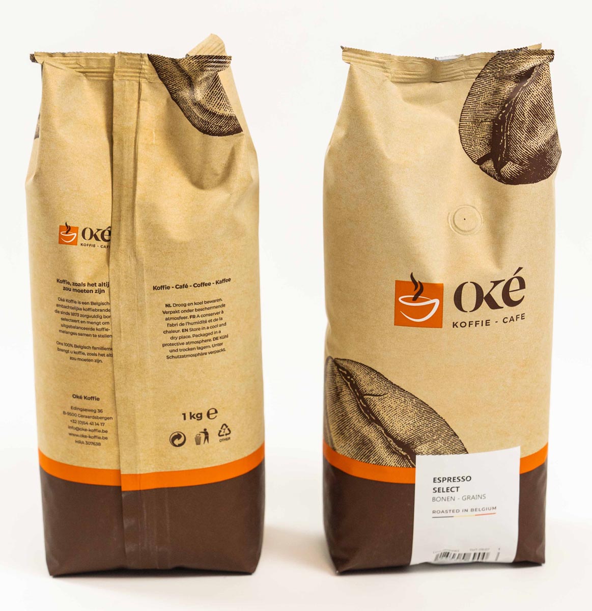 Oké koffiebonen, zak van 1 kg, Espresso Select afbeelding