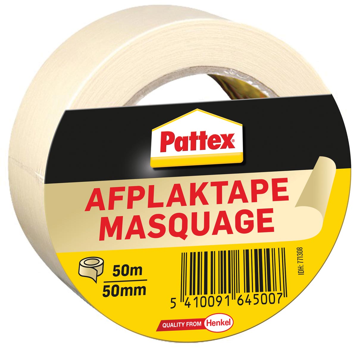 Pattex afplaktape, lengte 50 m, breedte 50 mm afbeelding