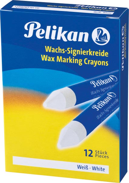 Pelikan vetkrijt 772 wit, doos van 12 stuks