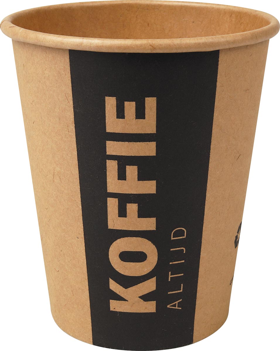 Beker uit karton (altijd koffie), 237 ml, diameter 80 mm, pak van 50 stuks afbeelding