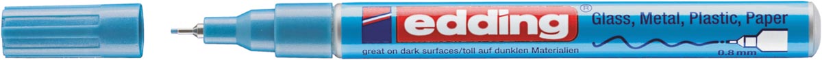 Edding lakmarker 780, metallic lichtblauw