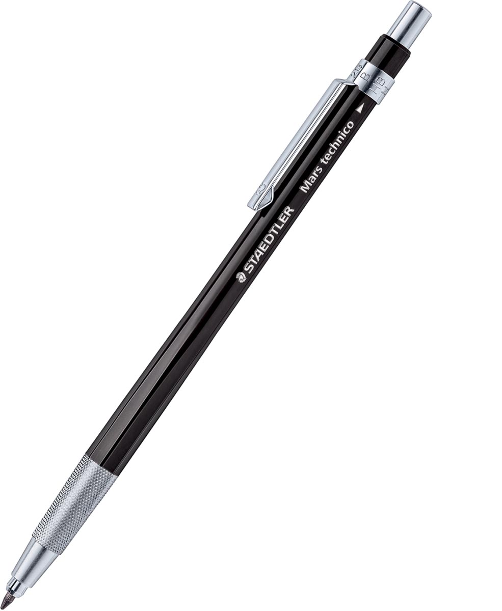 Staedtler vulpotlood Mars technico 2 mm, zwarte houder Staedtler vulpotlood Mars technico 2 mm, zwarte houder