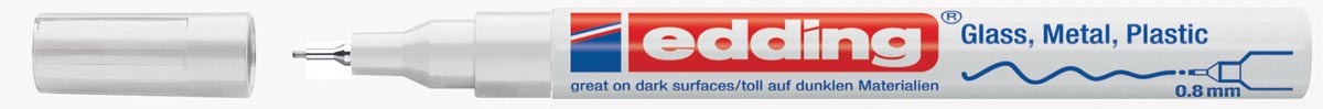 Edding glanslakmarker e-780 CR wit afbeelding