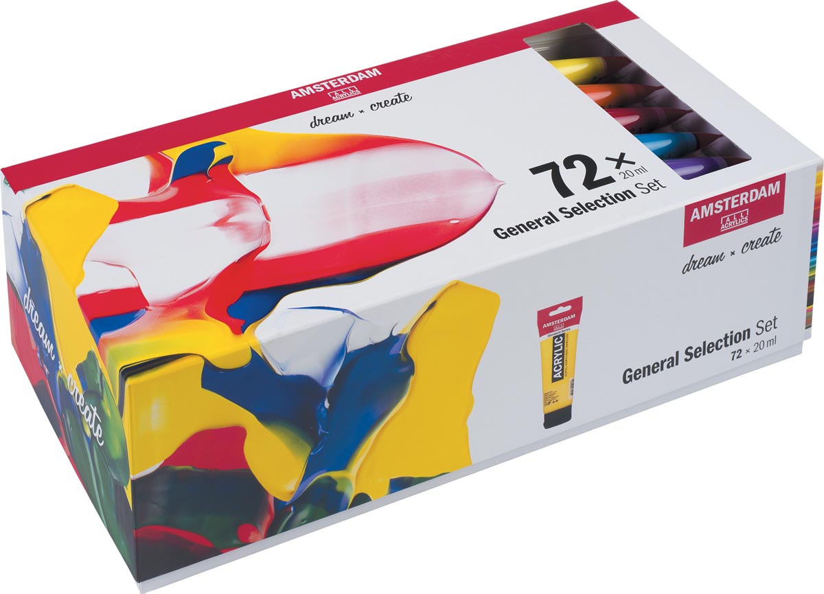 Amsterdam acrylverf tube van 20 ml, doos van 72 stuks Amsterdam acrylverf tube van 20 ml, doos van 72 stuks