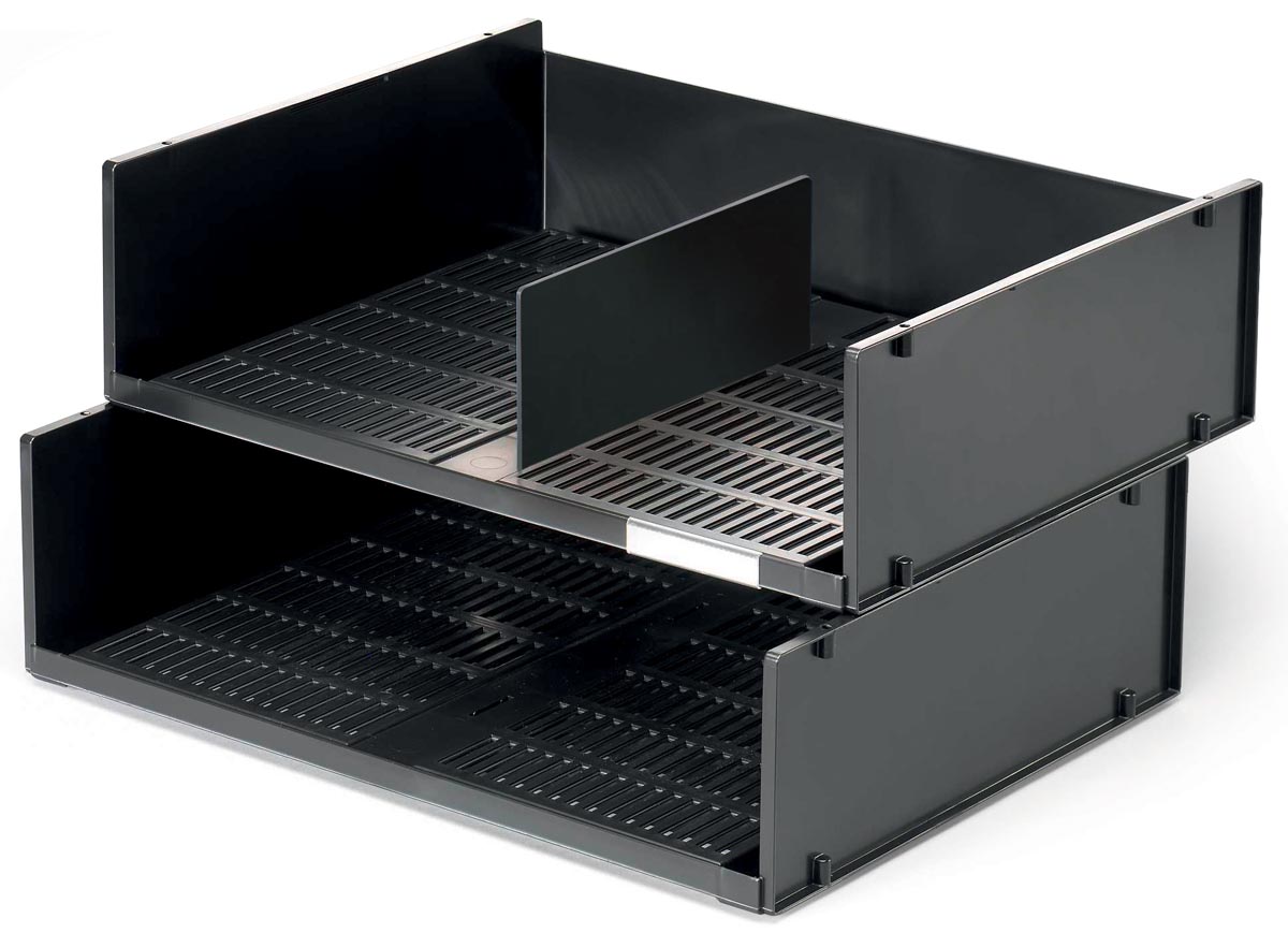 Durable brievenbak geschikt voor ft A3 of 2 x A4 zwart afbeelding