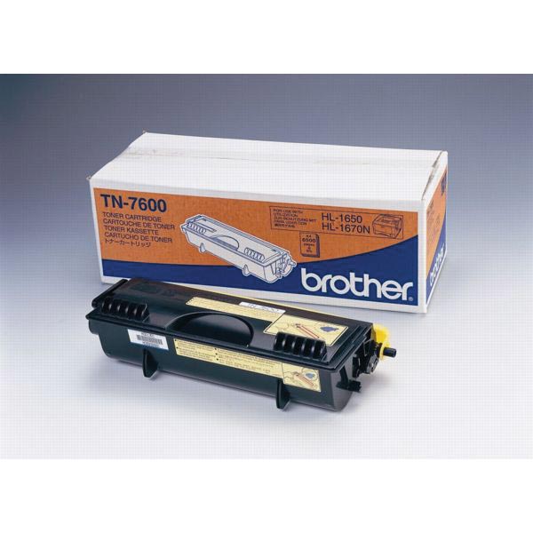 Brother toner, 6.500 pagina's, OEM TN-7600, zwart