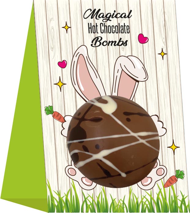 Choc & Presents chocobomb Magic Hot Chocolate met minispekjes, 45 gram