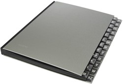 Class'ex sorteermap met letteraanduiding A-Z, zilver