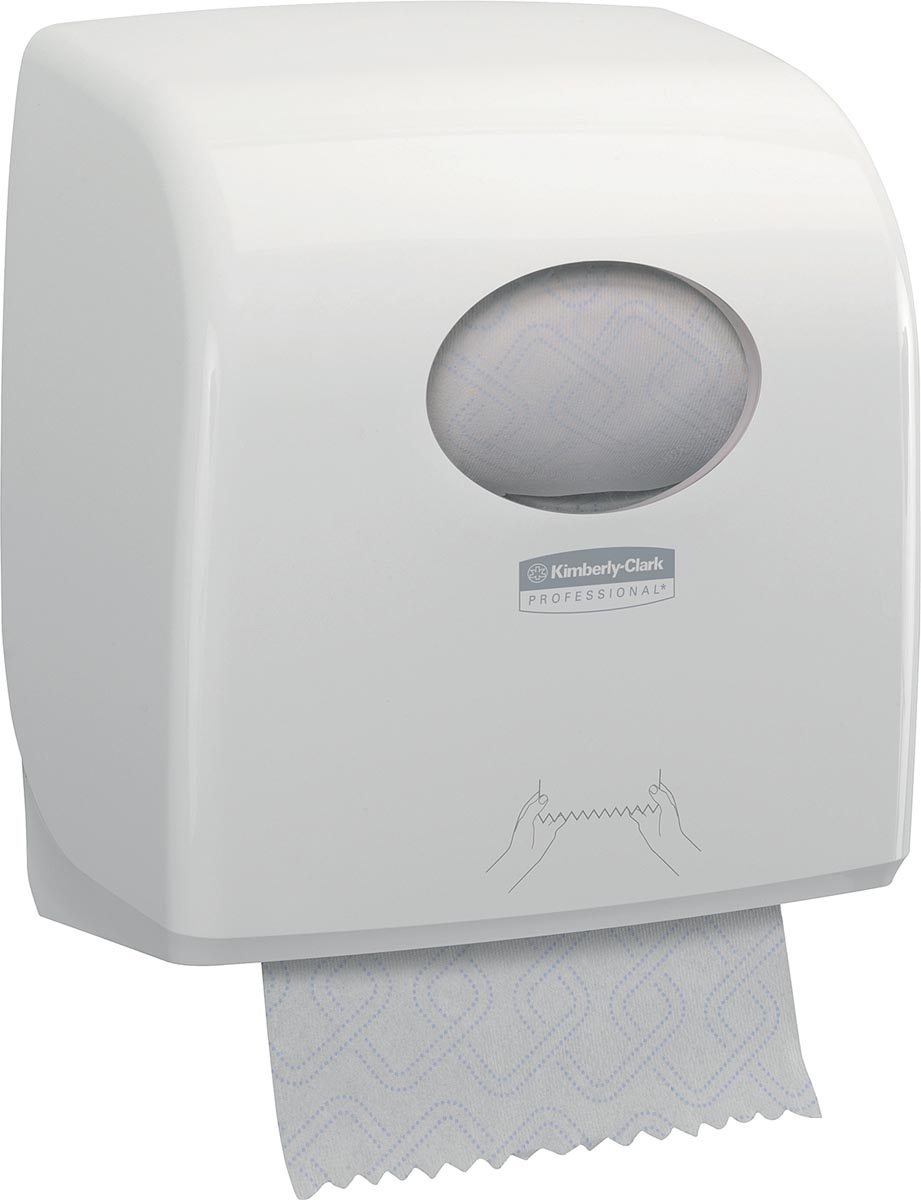 Kimberly Clark handdoekroldispenser Aquarius, voor navullingen Slimrol, kleur: wit afbeelding