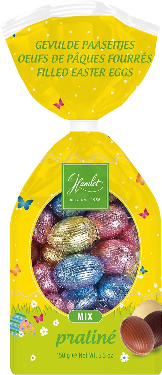 Hamlet paaseitjes, praline mix, zakje van 150 g
