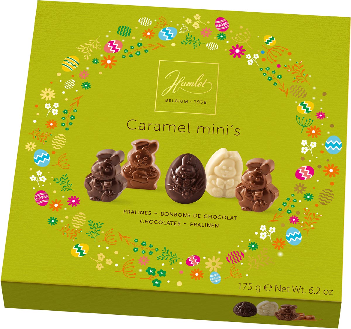 Hamlet Pasen karamel mini&apos;s, doos van 175 g