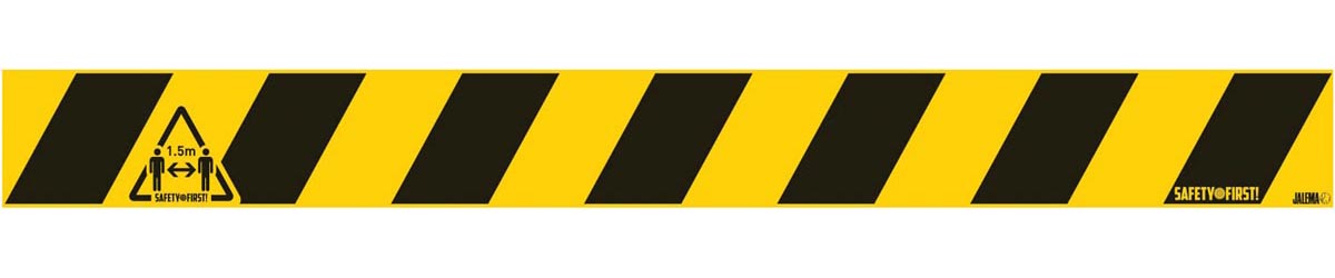 Vloersticker, houd afstand, ft 800 x 80 mm