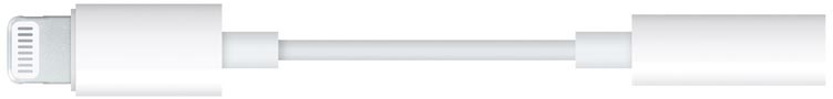 Apple Lightning (8-pin) naar 3.5 mm jack adapter, wit