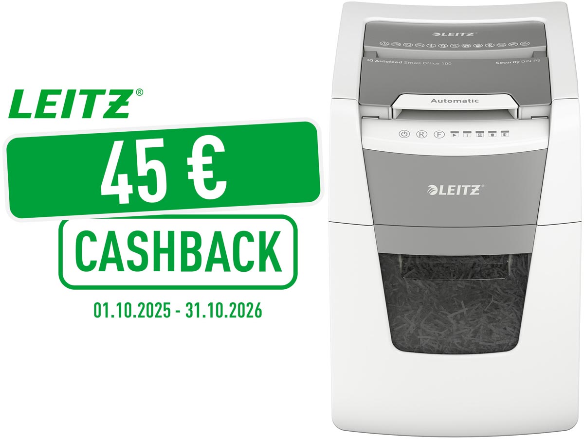 Leitz IQ Autofeed small office 100 papiervernietiger P5