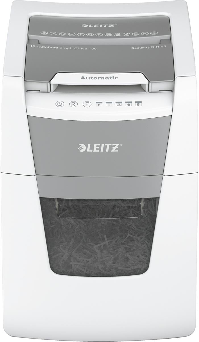 Leitz IQ Autofeed small office 100 papiervernietiger P5 afbeelding