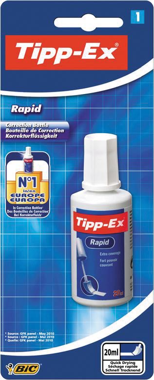 Tipp-Ex correctievloeistof Rapid op blister