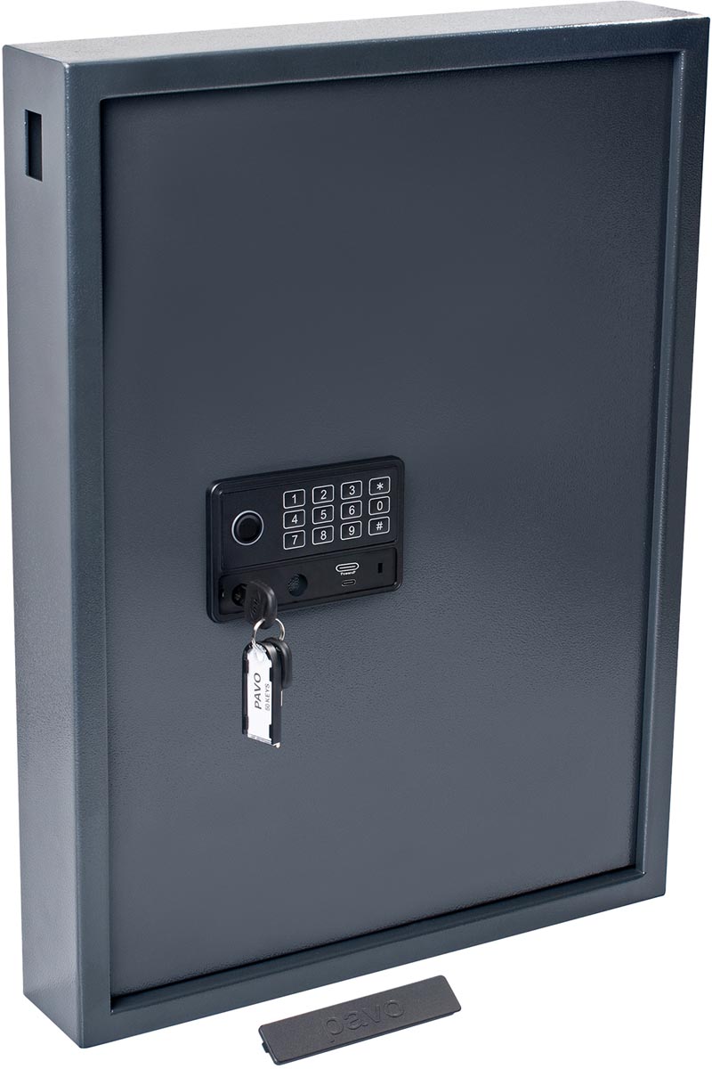 Pavo Magnettag sleutelkast, voor 50 sleutelhangers, donkergrijs