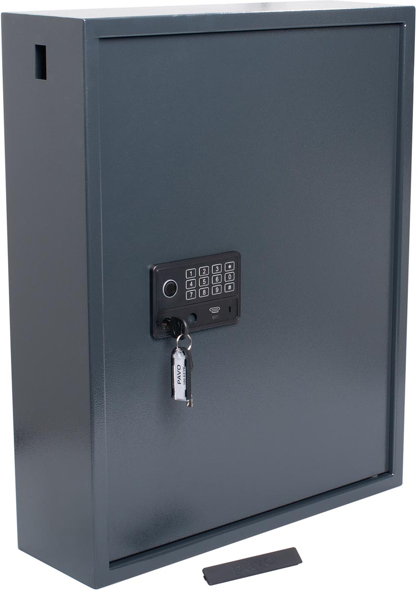 Pavo Magnettag sleutelkast, voor 100 sleutelhangers, donkergrijs