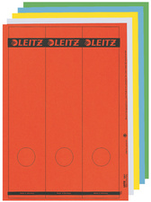 Leitz zelfklevende map rugetiketten, lang, breed, rood Leitz zelfklevende map rugetiketten, lang, breed, rood