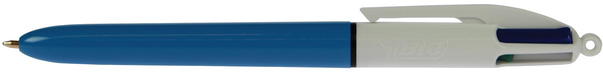 Bic 4 Colours Original 4-kleurenbalpen, 0,32 mm, klassieke inktkleuren, lichaam blauw afbeelding