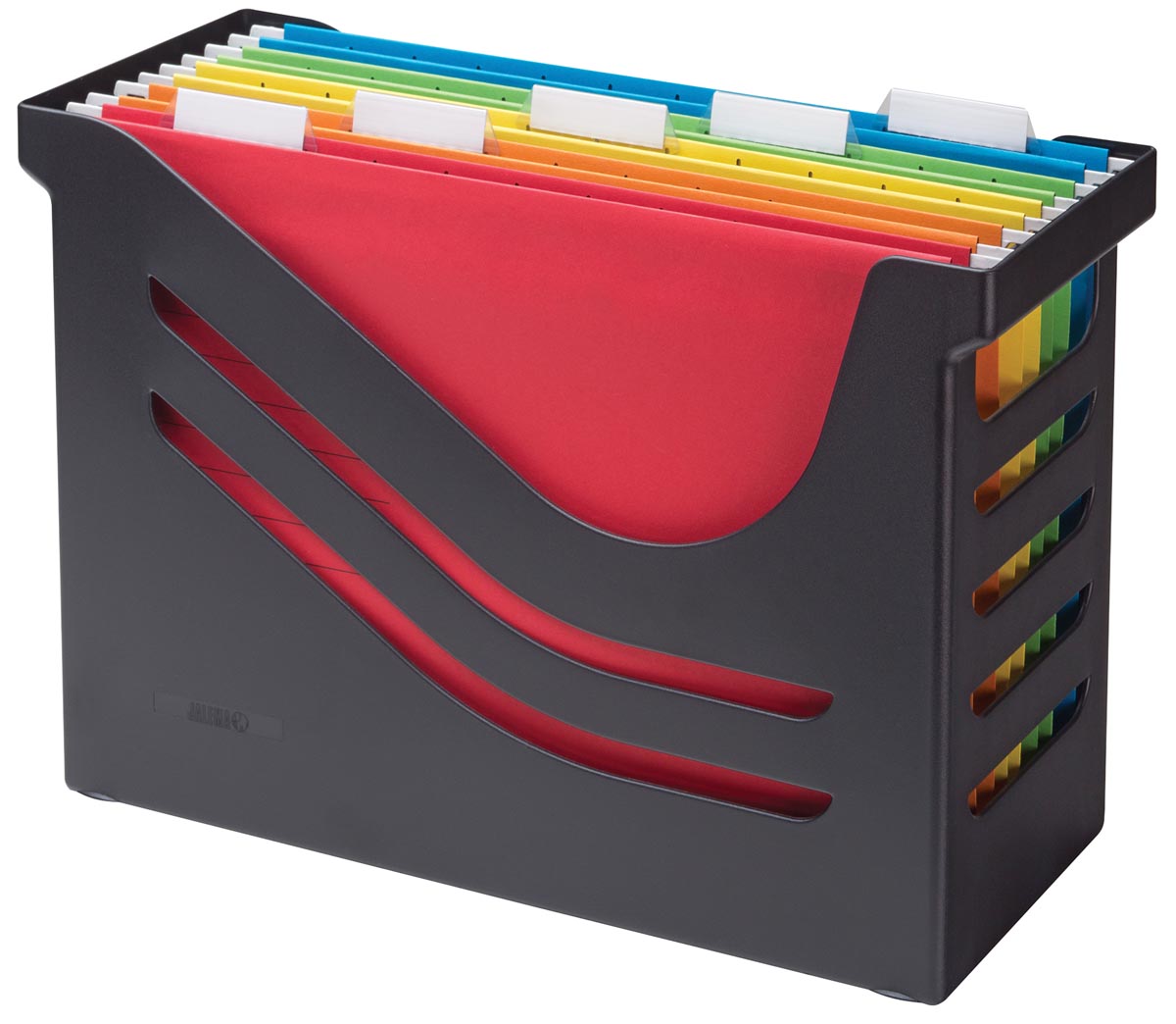 Re-solution hangmappenbox met 5 hangmappen, zwart afbeelding