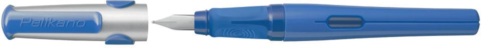 Pelikan vulpen Pelikano voor linkshandigen, blauw lichaam