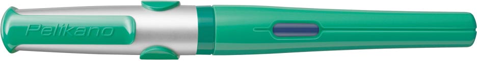 Pelikan vulpen Pelikano voor rechtshandigen, groen lichaam