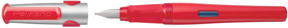 Pelikan vulpen Pelikano voor linkshandigen, rood lichaam