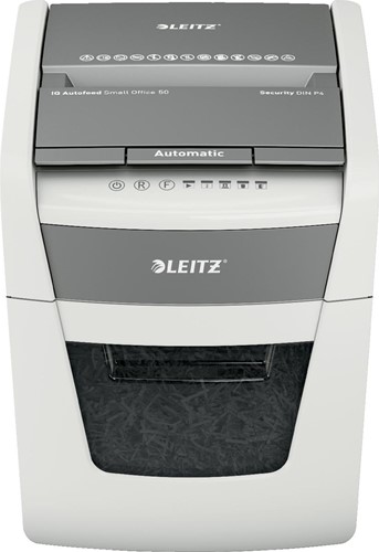 Leitz IQ Auto+ Small Office 50X Papiervernietiger P4