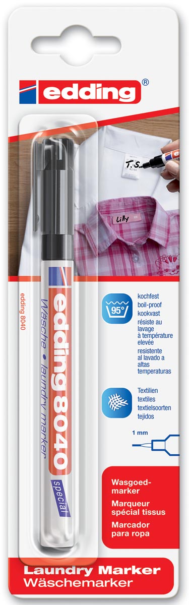 Edding Wasgoedmarker e-8040 op blister