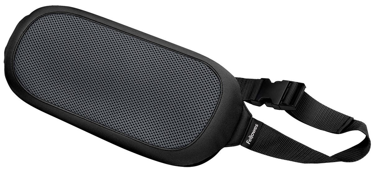 Fellowes I-Spire rugsteun, zwart