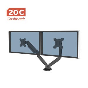 Fellowes Platinum Series Monitorarm dubbel horizontaal afbeelding