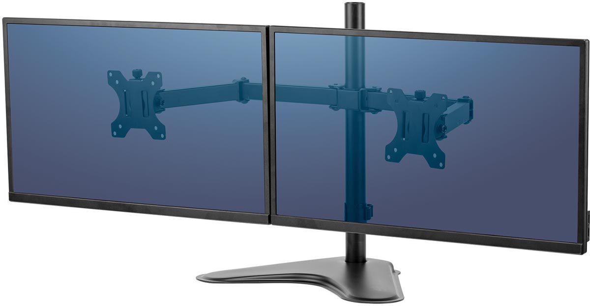 Fellowes Seasa monitorarm, vrijstaand, voor 2 schermen, horizontaal Fellowes Seasa monitorarm, vrijstaand, voor 2 schermen, horizontaal