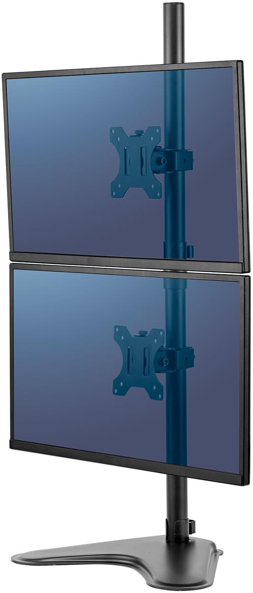 Fellowes Seasa monitorarm, vrijstaand, voor 2 schermen, verticaal Fellowes Seasa monitorarm, vrijstaand, voor 2 schermen, verticaal