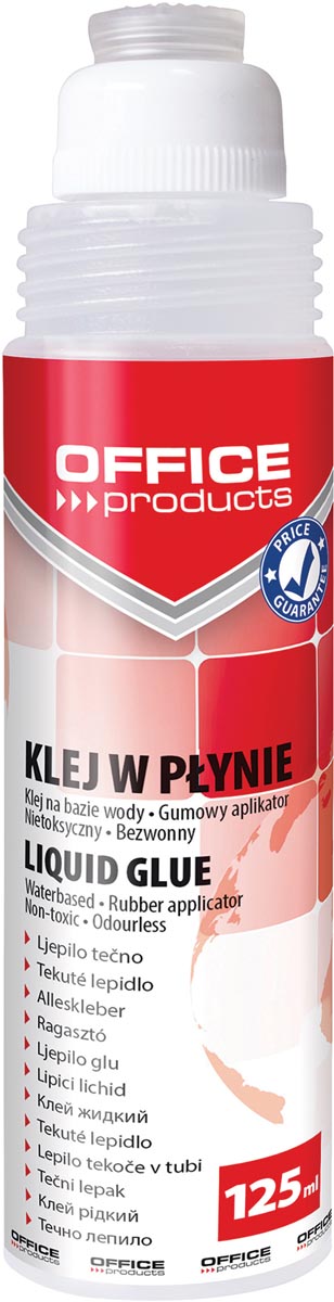 OFFICE products vloeibaar lijm, transparant, 125 ml afbeelding