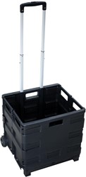 Opvouwbare steekwagen met krat, ft 38 x 40,5 x 42 cm, maximum 35 kg