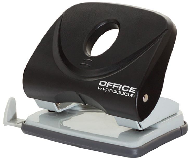 Office Products perforator, 10 blad, in PP, zwart