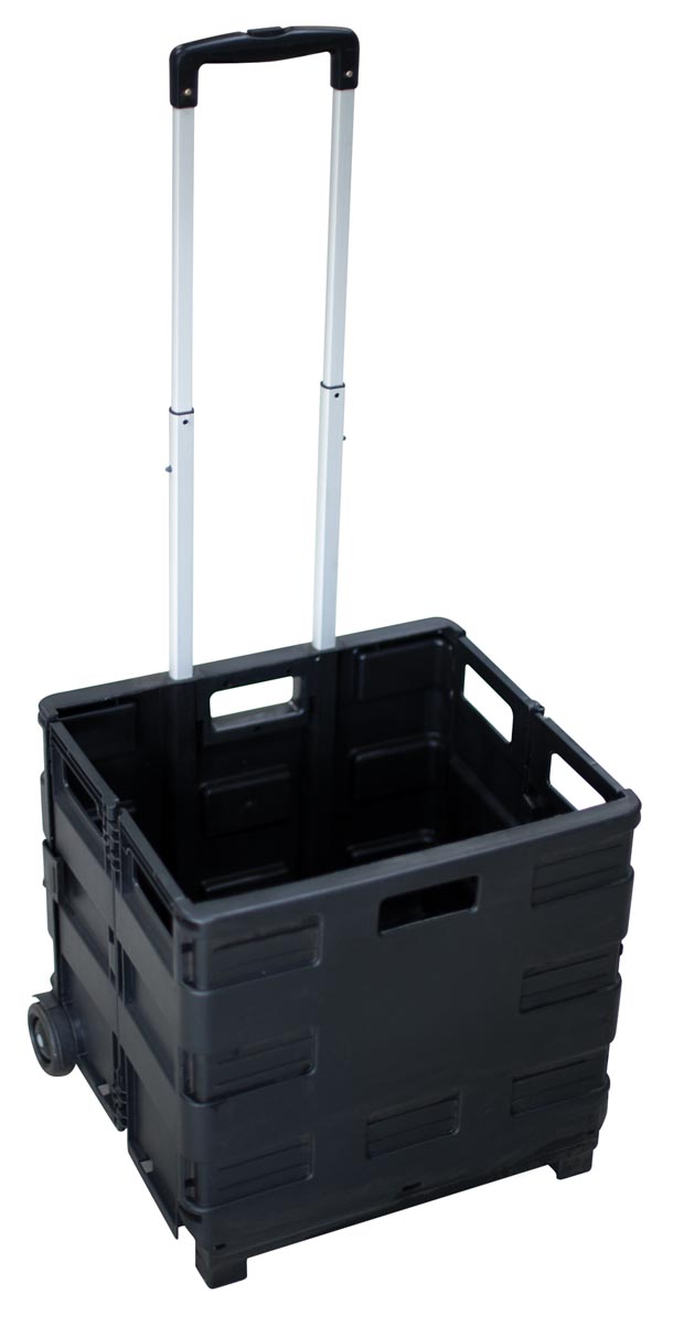 Opvouwbare steekwagen met krat, ft 38 x 36 x 33 cm, maximum 20 kg