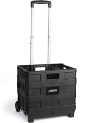 Opvouwbare steekwagen met krat, ft 38 x 36 x 31 cm, maximum 20 kg