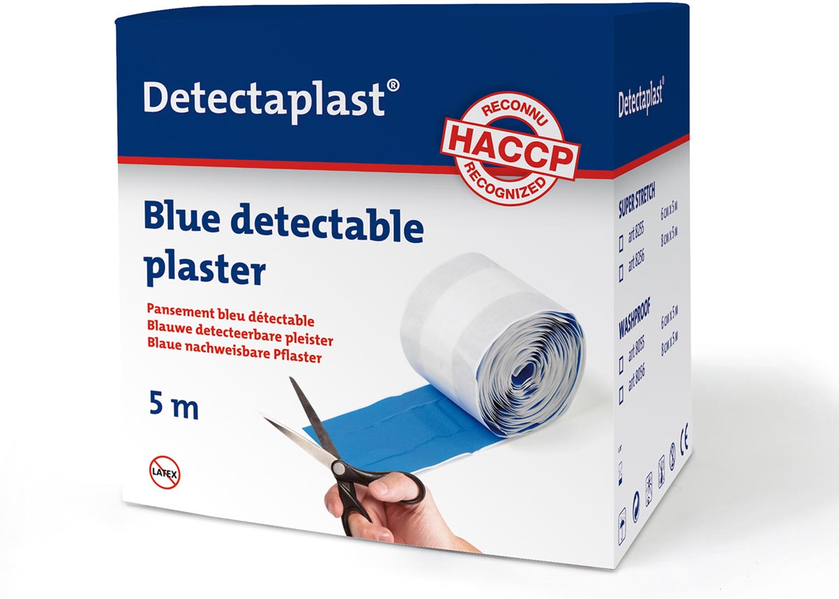 Detectaplast Universal pleister, ft 6 cm x 5 m, op rol Detectaplast Universal pleister, ft 6 cm x 5 m, op rol